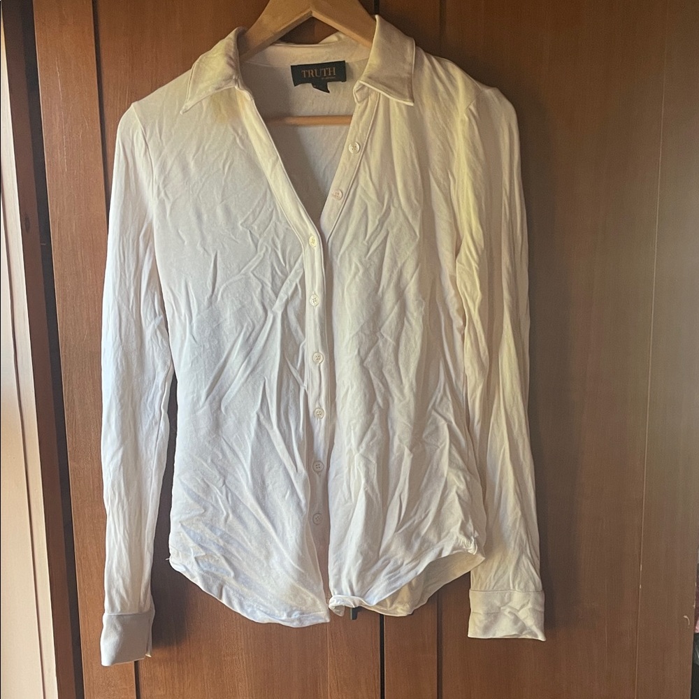 Truth Cream Button-Up Shirt